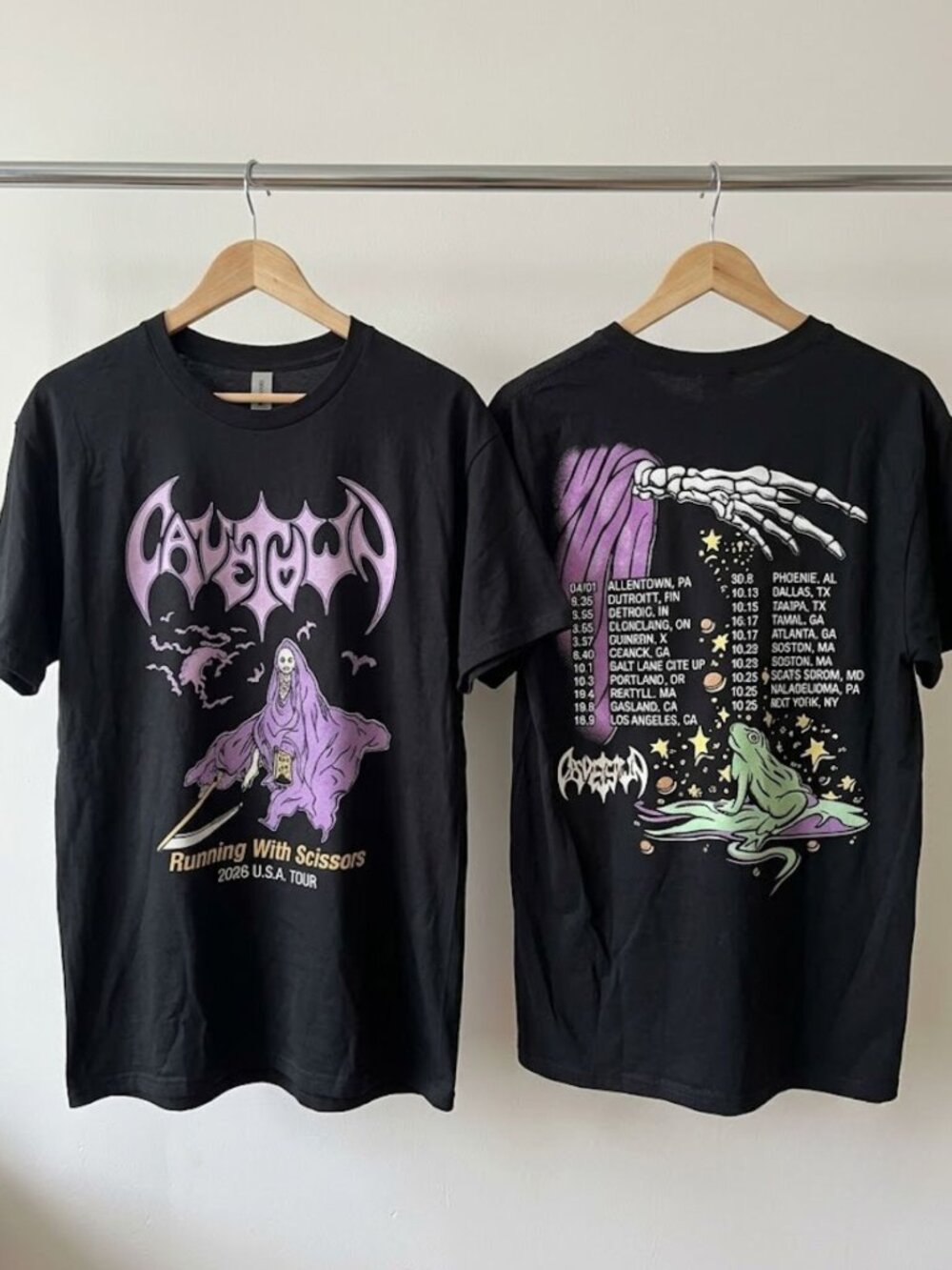 Cavetown Running With Scissors 2026 USA Tour T-Shirt Reprint